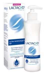 Lactacyd Pharma, ultra-nawilżający płyn do higieny intymnej 40+, 250 ml