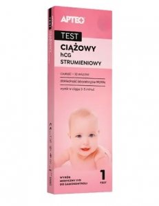Test ciążowy hCG strumieniowy Apteo