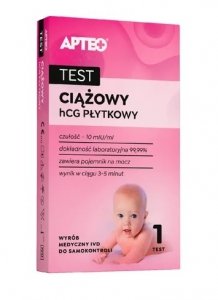 Test ciążowy HCG płytkowy Apteo