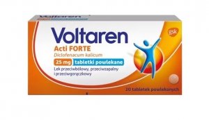 Voltaren Acti Forte 25 mg, 20 tabletek powlekanych