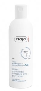 Ziaja Med AZS, szampon oczyszczający do wrażliwej skóry głowy i karku, 300 ml
