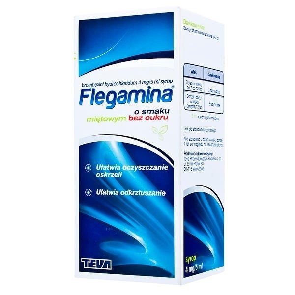 FLEGAMINA miętowa syrop bez cukru 200ml