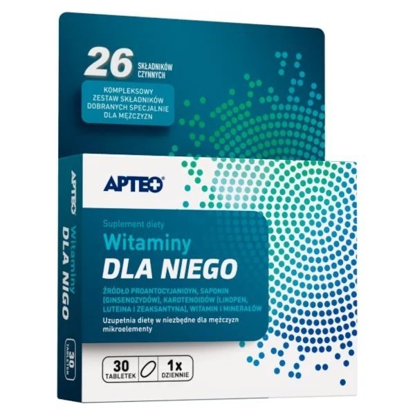 APTEO Witaminy dla Niego 30 tabletek powlekanych