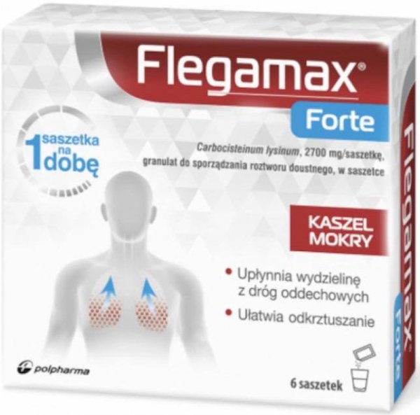 Flegamax Forte 2700 mg/saszetkę granulat do sporządzania roztworu doustnego 6 saszetek