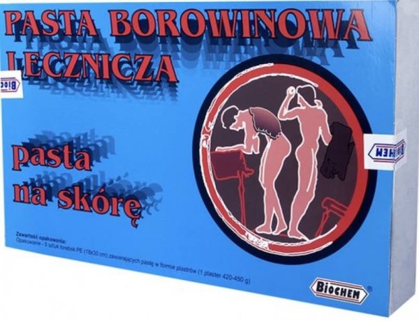 Pasta borowinowa lecznicza 5 plastrów