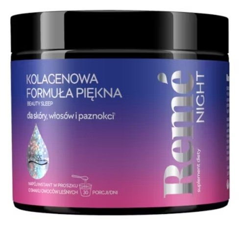Reme Night Kolagenowa Formuła Piękna, smak owoce leśne, 150 g
