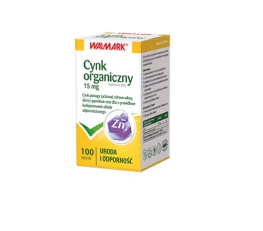 Cynk organiczny 15 mg, 100 tabletek