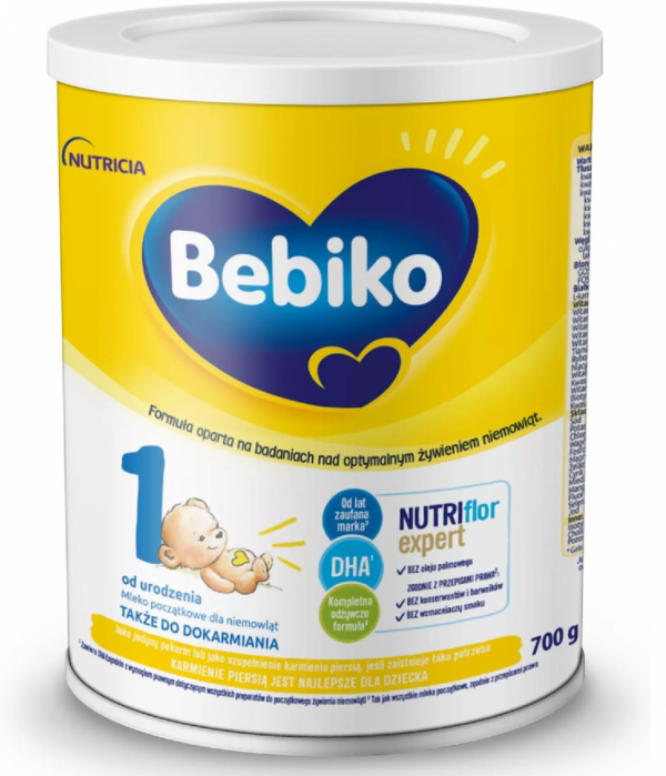 Bebiko 1 NUTRIflor Expert Mleko Początkowe Dla Niemowląt Od Urodzenia 700g