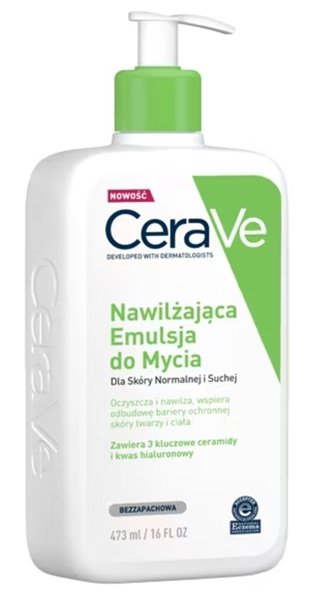 CeraVe, nawilżająca emulsja do mycia, 473 ml