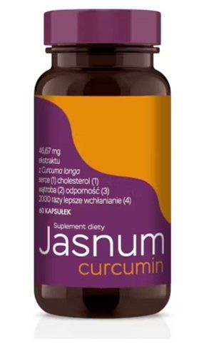 Jasnum curcumin, 60 kapsułek