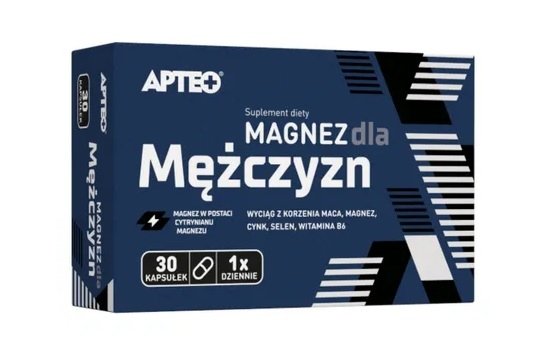 Magnez dla mężczyzn APTEO, 30 kapsułek