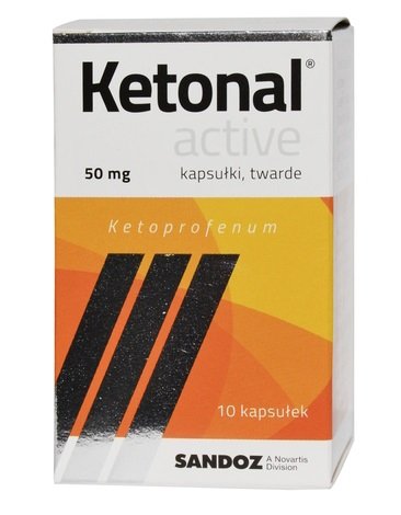 KETONAL ACTIVE, 50 mg, kapsułki twarde, 10 SZT.
