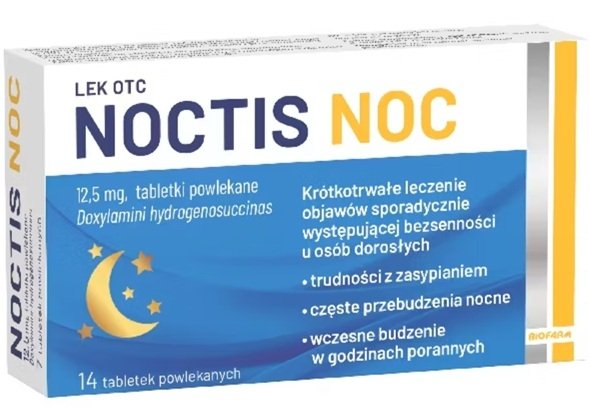 Noctis Noc 12,5 mg, 14 tabletek powlekanych