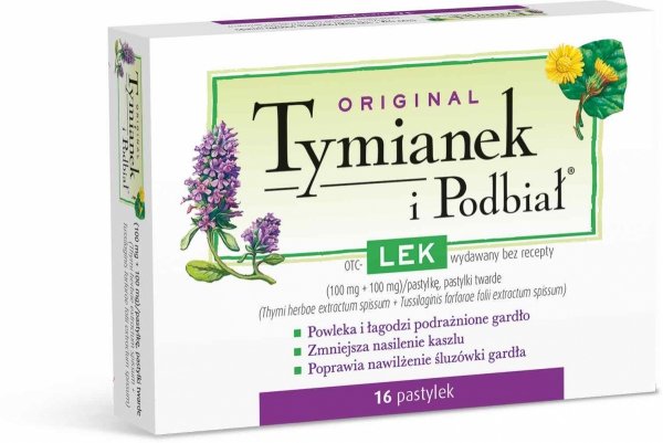 TYMIANEK I PODBIAŁ x 16 past. do ssania