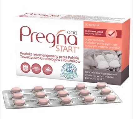 Pregna Start, w planowaniu ciąży, 30 tabletek