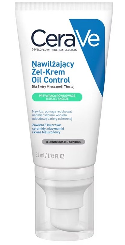 CeraVe Nawilżający żel-krem Oil Control, 52 ml