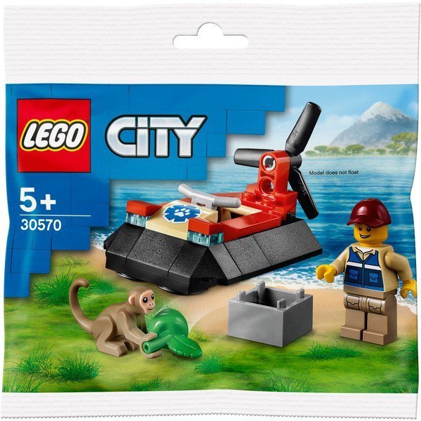 LEGO Klocki City 30570 Poduszkowiec ratowników dzikich zwierząt