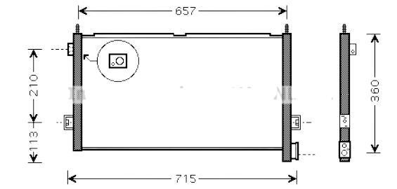 CHŁODNICA KLIMATYZACJI SKRAPLACZ VOLVO FM FH