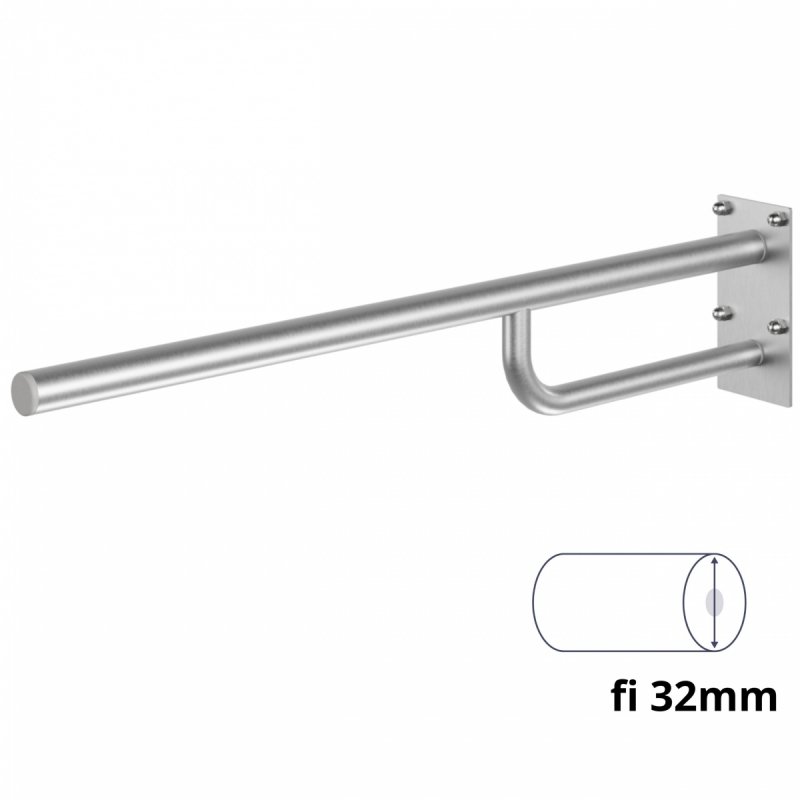 Uchwyt stały 50-85 cm dla niepełnosprawnych stal nierdzewna MODULAR fi32