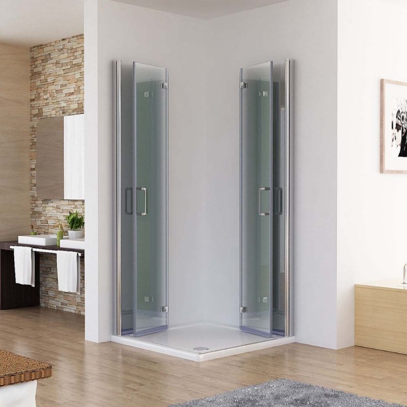 Kabina prysznicowa dla osób Niepełnosprawnych 120x80 cm narożna z drzwiami łamanymi składanymi na ścianę,