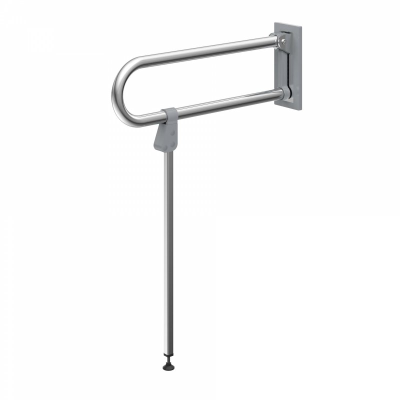 Uchwyt Uchylny dla Niepełnosprawnych z nogą 60cm stal nierdzewna fi32