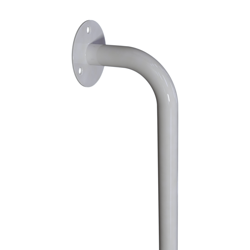Uchwyt Kątowy dla Niepełnosprawnych prawy 100/40cm biały fi25