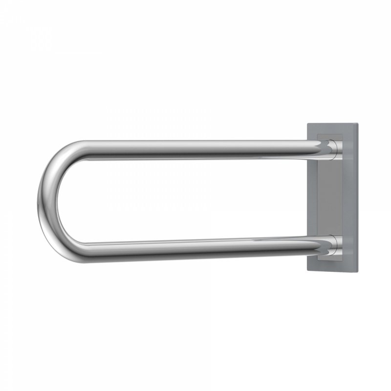 Uchwyt Umywalkowy / WC łukowy dla Niepełnosprawnych stały 60cm stal nierdzewna fi32 z maskownicą