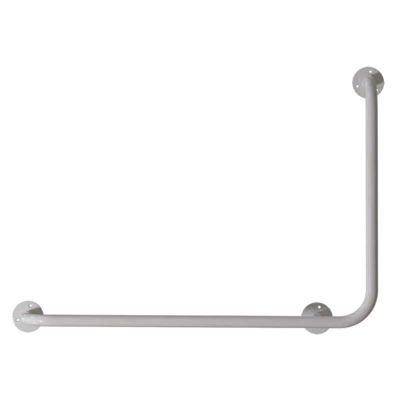 Uchwyt Kątowy dla Niepełnosprawnych lewy 100/40cm biały fi25