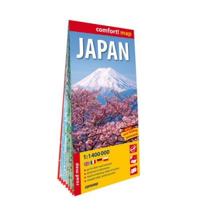 Japan laminowana mapa samochodow 1:1 400 000