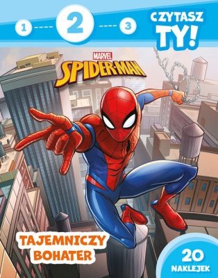 1, 2, 3, czytasz ty! Poziom 2. Tajemniczy bohater.  Marvel Spider-Man