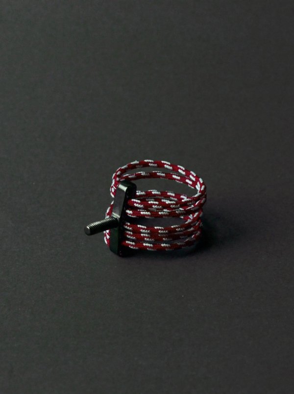  Ligaturka do klarnetu B/A Silverstein Titanium X Gen. 5 Medium red cord