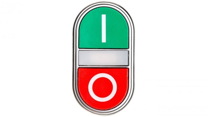 Napęd przycisku podwójny zielony/czerwony /O-I/ z podświetleniem z samopowrotem LPCBL7223