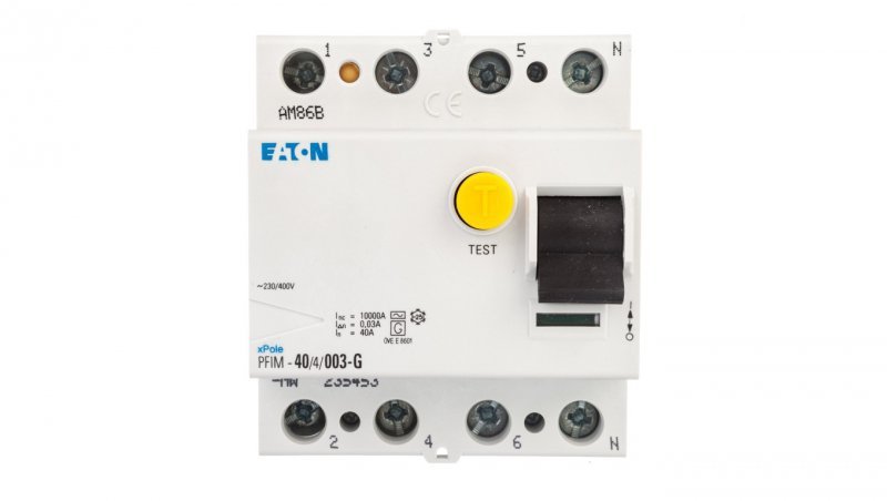 Wyłącznik różnicowoprądowy 4P 40A 0,03A typ G PFIM-40/4/003-G 235453
