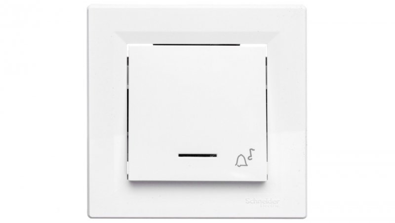 ASFORA Przycisk dzwonek z podświetleniem zaciski śrubowe biały EPH1700321