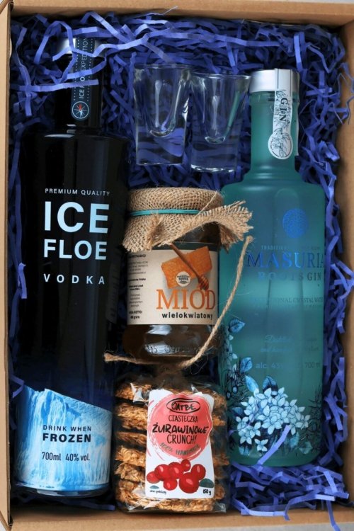 zestaw gin w błękicie środek