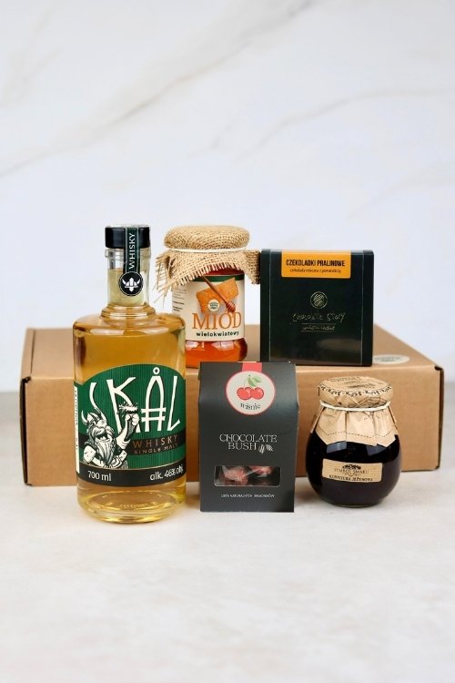 Zestaw prezentowy z whisky &quot;Złoty wieczór&quot;