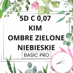 5D C 0,07 6-12mm BasicPro Paleta Mix - Ombre Zielone - Niebieskie KIM 