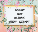 5D C 0,07 6-12mm Paleta Mix OMBRE CZARNY/CZERWONY