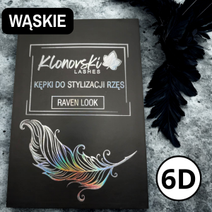6D C CC D 0,07 6-12 mm  RAVEN LOOK Paleta Mix 1760 kępek WĄSKIE