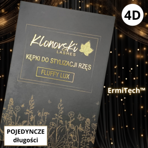 4D C 0,07 6-12 mm FLUFFY LUX Paleta Mix 600 kępek - Pojedyncze Długości