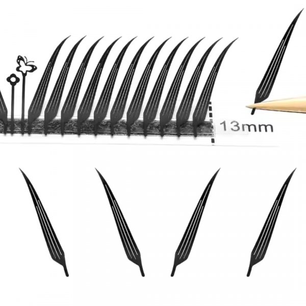 Gotowe kępki cięte laserowo LaserCUT nr 9  (8-14mm) Brązowe 