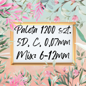 5D C 0.07 mix 6-12 mm PALETAK KOLOR , RÓŻOWY