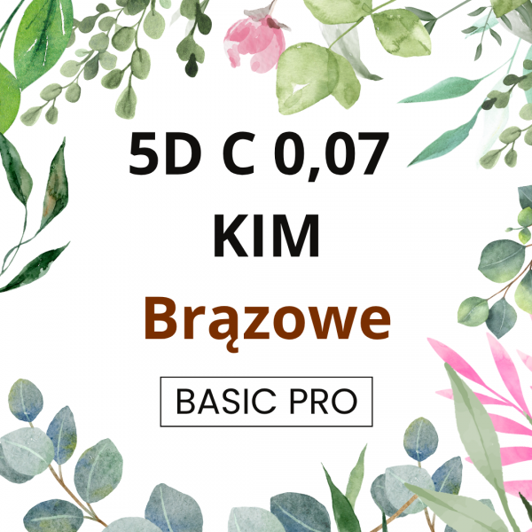 5D C 0,07 6-12mm BasicPro Paleta Mix  - Promień Brązowy / Kępka Czarna - KIM 