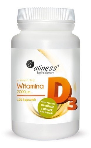 Aliness Witamina D3 2000 j.m. suplement diety  120 kapsułek