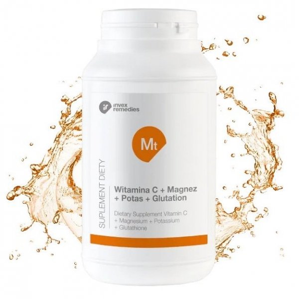 Witamina C+ Magnez+ Potas+ Glutation Mt suplement diety 450 g Invex Remedies