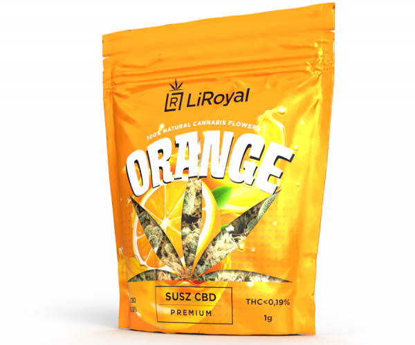 LiRoyal CBD 8,5% susz konopny 1 gram, Orange certyfikowany