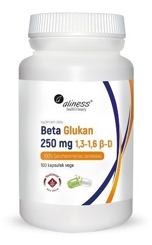 Aliness Beta Glukan Yestimun® 1,3-1,6  250 mg suplement diety 100 kapsułek
