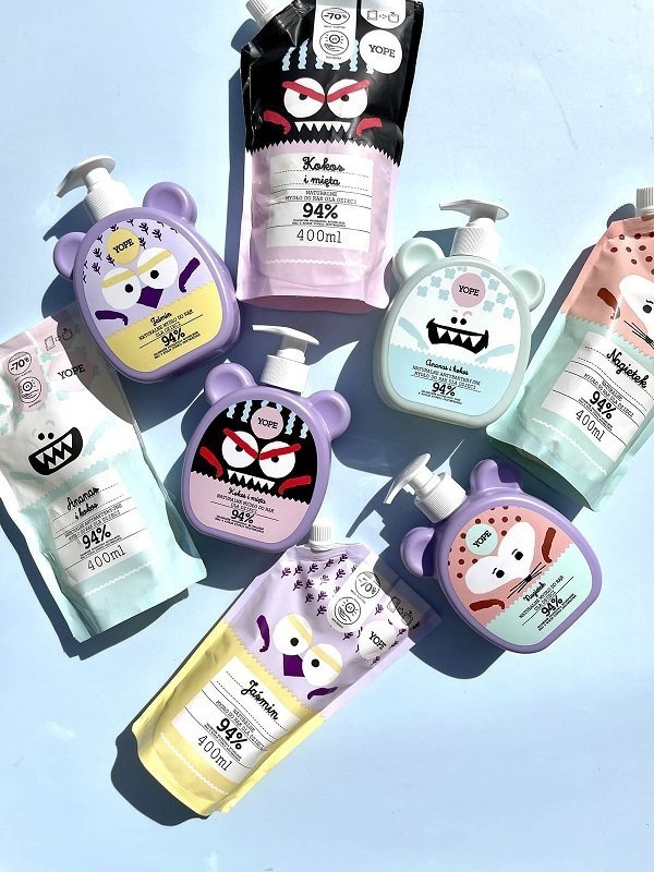 Yope naturalne mydło do rąk dla dzieci zapach Nagietek 400ml Refill wkład