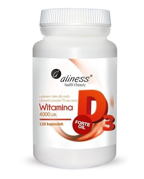 Aliness Witamina D3 FORTE oil 4000 j.m. suplement diety 120 kapsułek