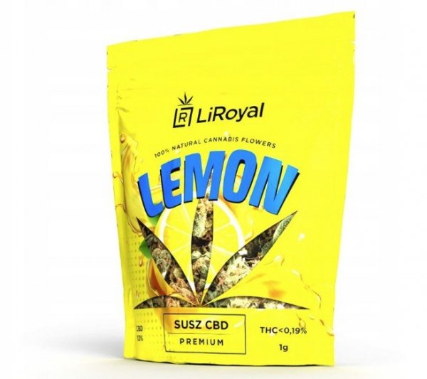 LiRoyal CBD 13% susz konopny 1 gram, Lemon certyfikowany